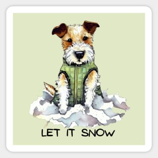 LET IT SNOW - Jack Russell Terrier Sticker